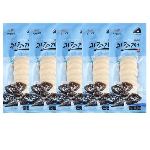 [서해키조개] 국내산 키조개 명품관자 슬라이스 5팩 (6mm)