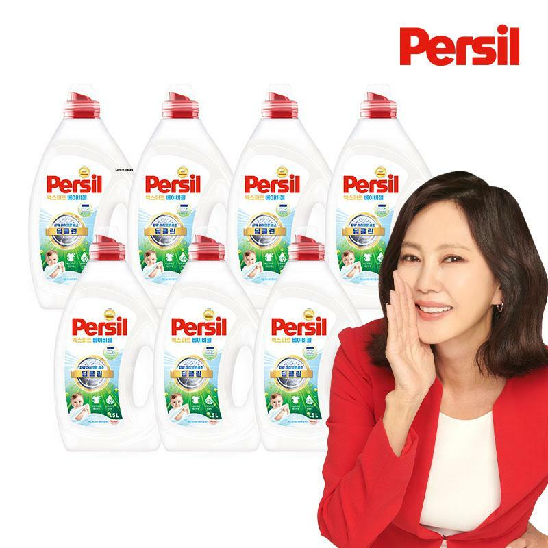 [삼성카드5%할인]퍼실 아이코닉 베이비젤 1.5L 7개 (일반&드럼 겸용) 