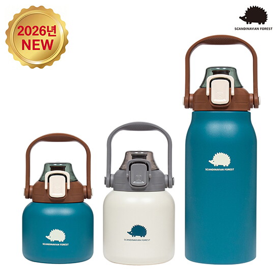 [혼합그린]NEW 빅핸들 316 텀블러 3종(피코크그린 600ml+아이보리 800ml+피코크그린 1300ml)