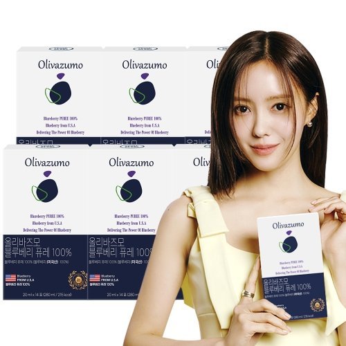 올리바즈모 블루베리 퓨레 100%  14포 x 6 박스