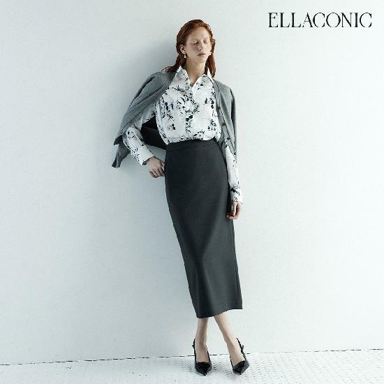 [삼성카드5%할인][런칭가 79,000원→2만원 ↓] 엘라코닉  울혼방 H라인 스커트 3