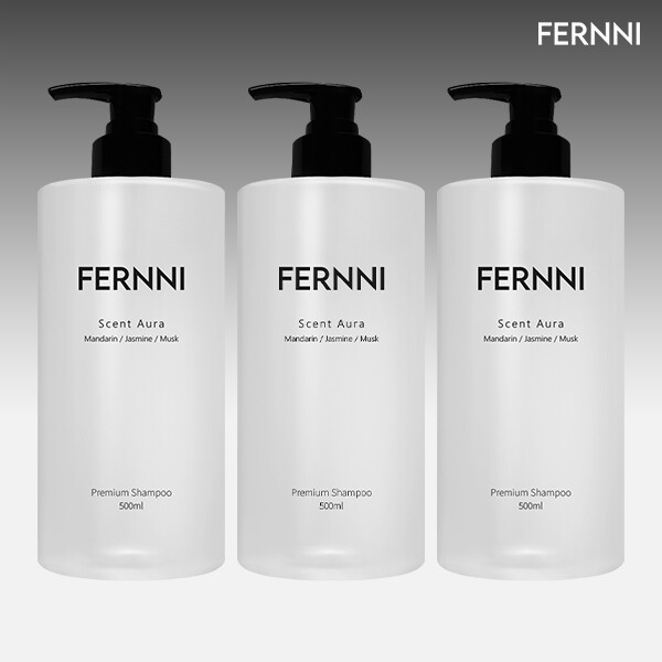 ★롯데 단독 최초공개!★§기본패키지§ 페르니 센트 아우라 프리미엄샴푸 500ml *3