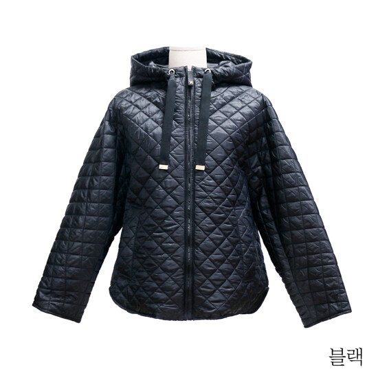 막스마라 퀼팅 후드 패디드 재킷
