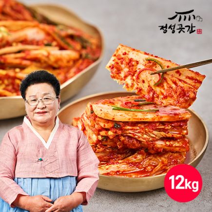 정성곳간 강순의 명인 김치 포기 6kg+6kg (1종,12kg)