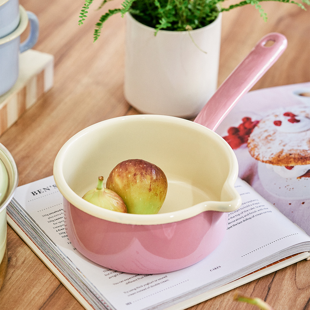 리스 법랑 밀크 소스 팬 12cm
