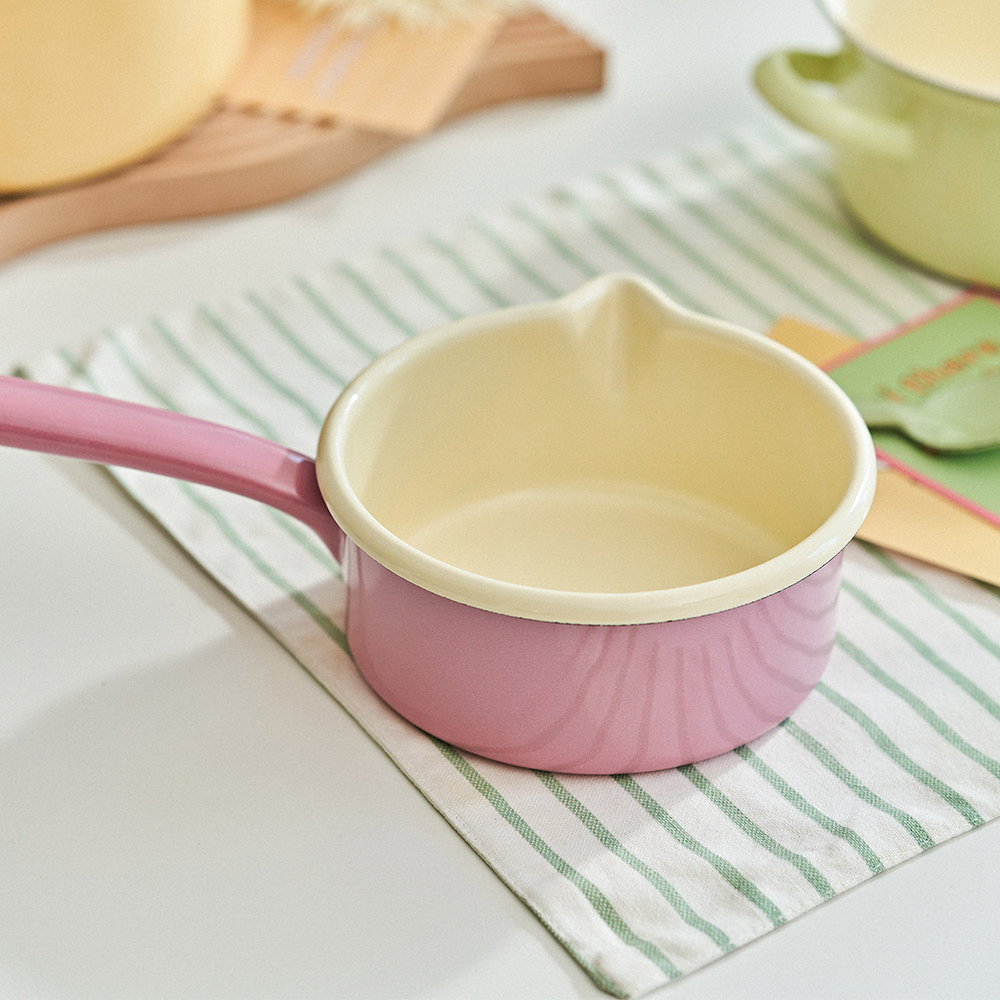 리스 법랑 밀크 소스 팬 12cm 2