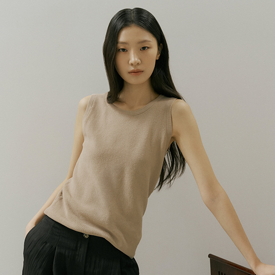 [2만원인하] 26SS 린넨 블렌디드 에센셜 하찌 니트탑 3종 2