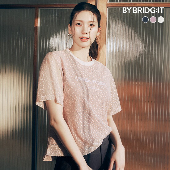 ○(런칭가 69,900원) 26SS 레이스 튤 티블라우스 3종 2