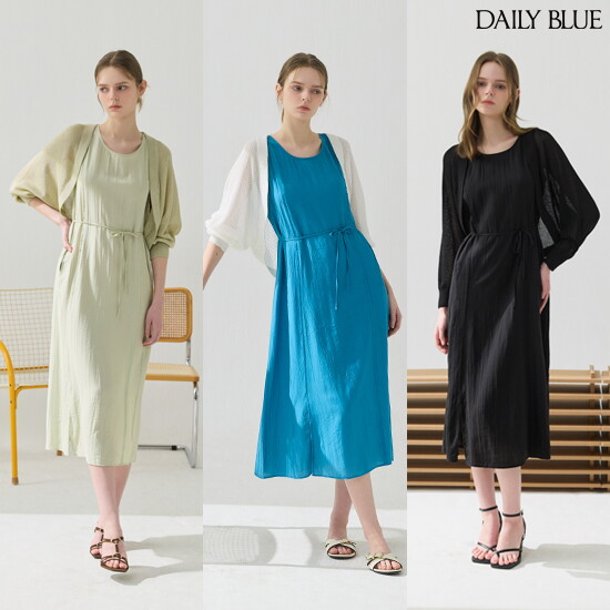데일리블루 26SS 인견 블렌디드 원피스+볼레로