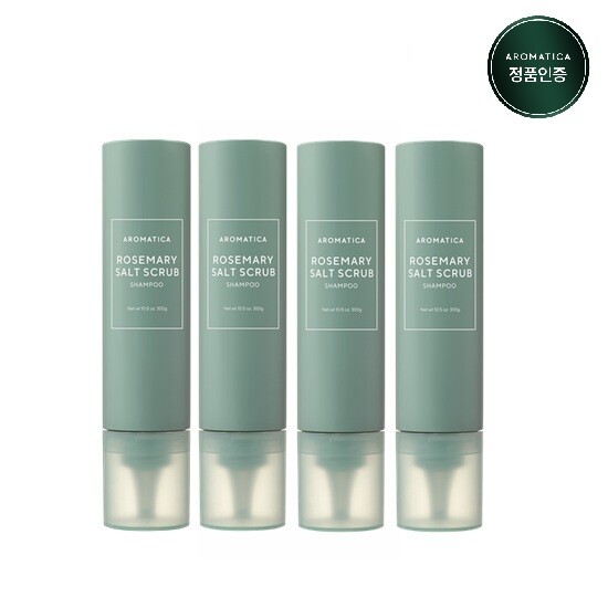 로즈마리 솔트 스케일링 샴푸 기본패키지 (샴푸 300g * 4통)