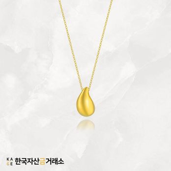 [한국자산금거래소]KAGE 24K 순금 물방울 목걸이