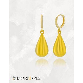[한국자산금거래소]KAGE 24K 순금 버블 볼 귀걸이