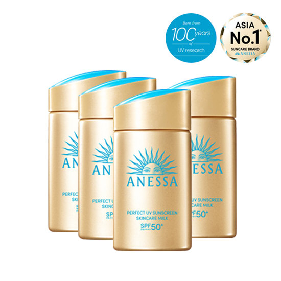 [공식] 퍼펙트 UV 선스크린 스킨케어 밀크NA 60ml * 4개