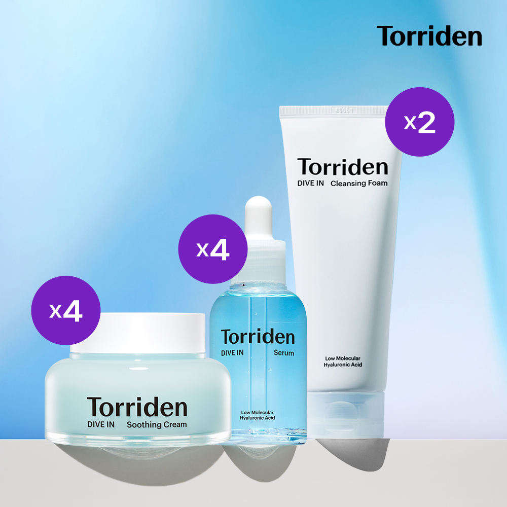 [내일오네]  다이브인 수딩크림(100ml) 4 + 세럼(50ml) 4 + 클렌징폼(150ml) 2