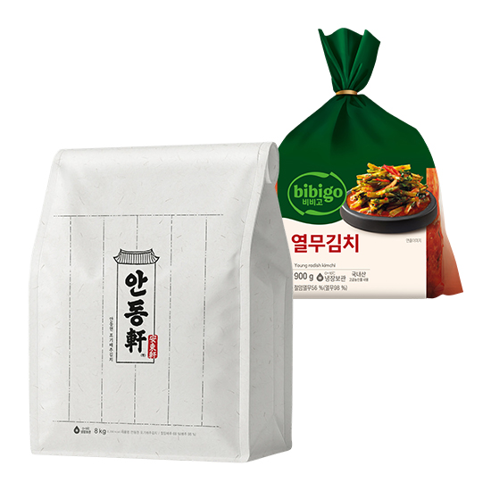 비비고 안동헌 포기 배추김치 8kg + 비비고 열무김치 900G