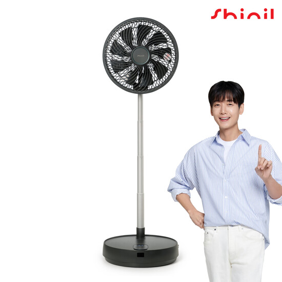 [신일] BLDC 무선 폴딩팬 (화이트 / 그린) 2
