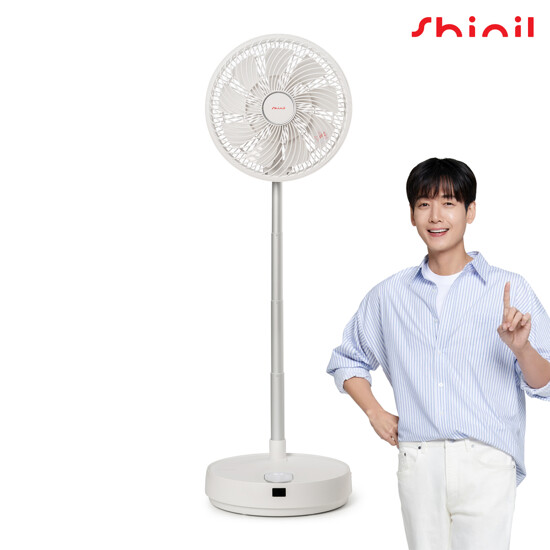 [신일] BLDC 무선 폴딩팬 (화이트 / 그린)