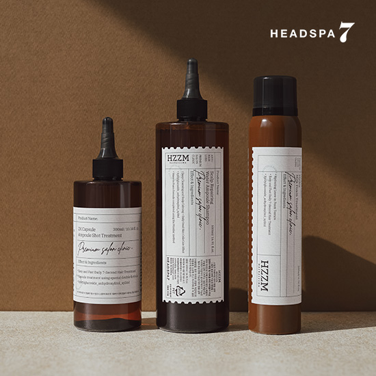 HZZM 앰플 샴푸 500ml + 앰플샷 트리트먼트 300ml + 밀크폼 200g 세트