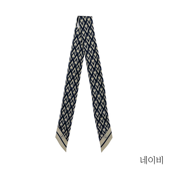 발렌티노 투트 라 브이 실크 넥스카프(9W2E6017)