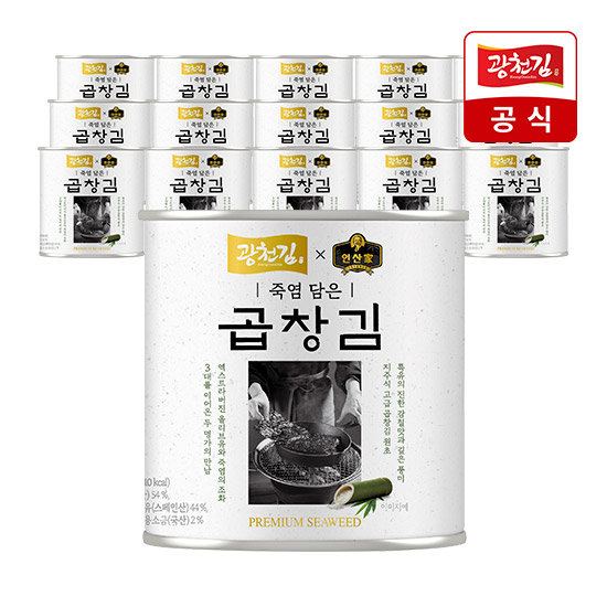 인산가 X 광천김 죽염담은 곱창 캔김 30g * 16캔 프리미엄 골드라벨 2
