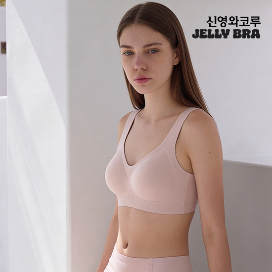 핫썸머 젤리브라 자가드 메쉬 브라 노후크 4종 패키지 2