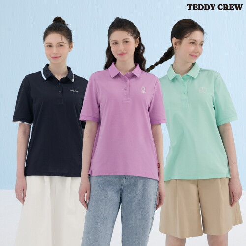 ■O TEDDY CREW 여성 PK 티셔츠 3종