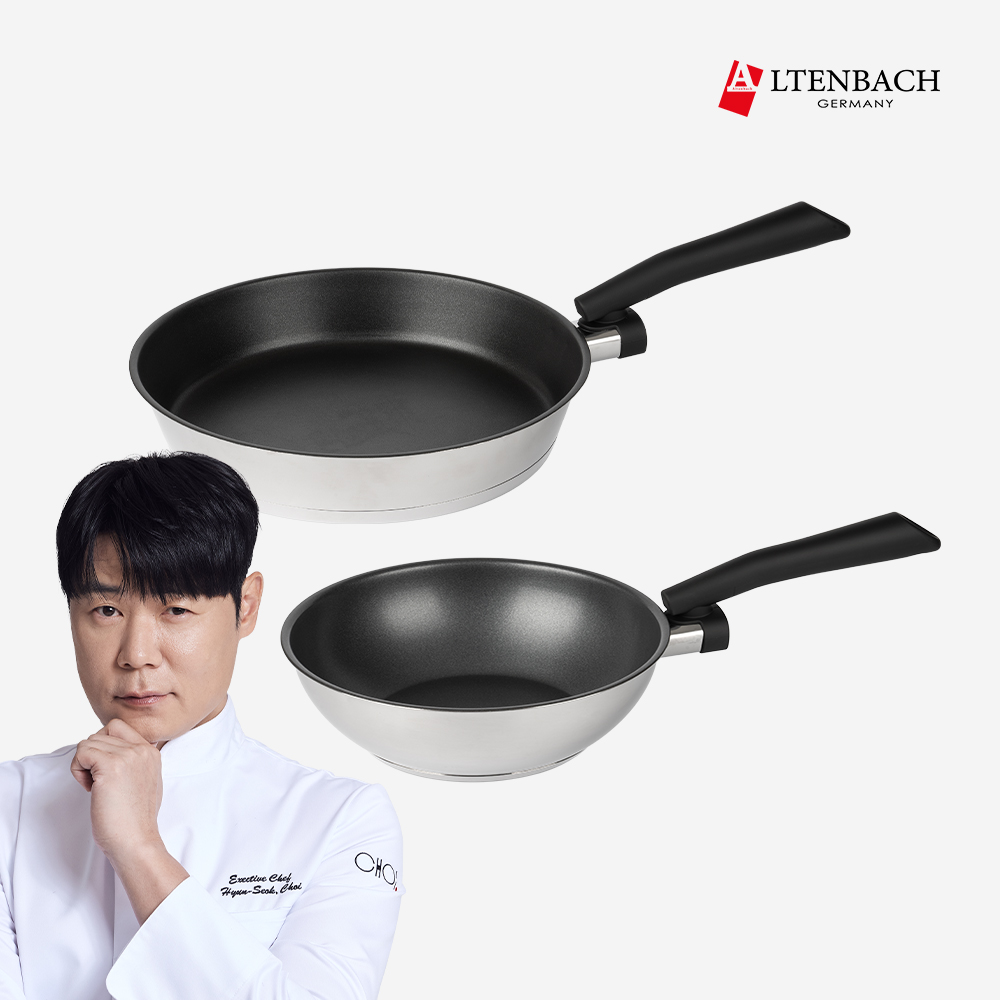 [CJ특별가]  디펜더스 후라이팬(24웍+28팬) 인덕션프라이팬 24웍28팬 세트