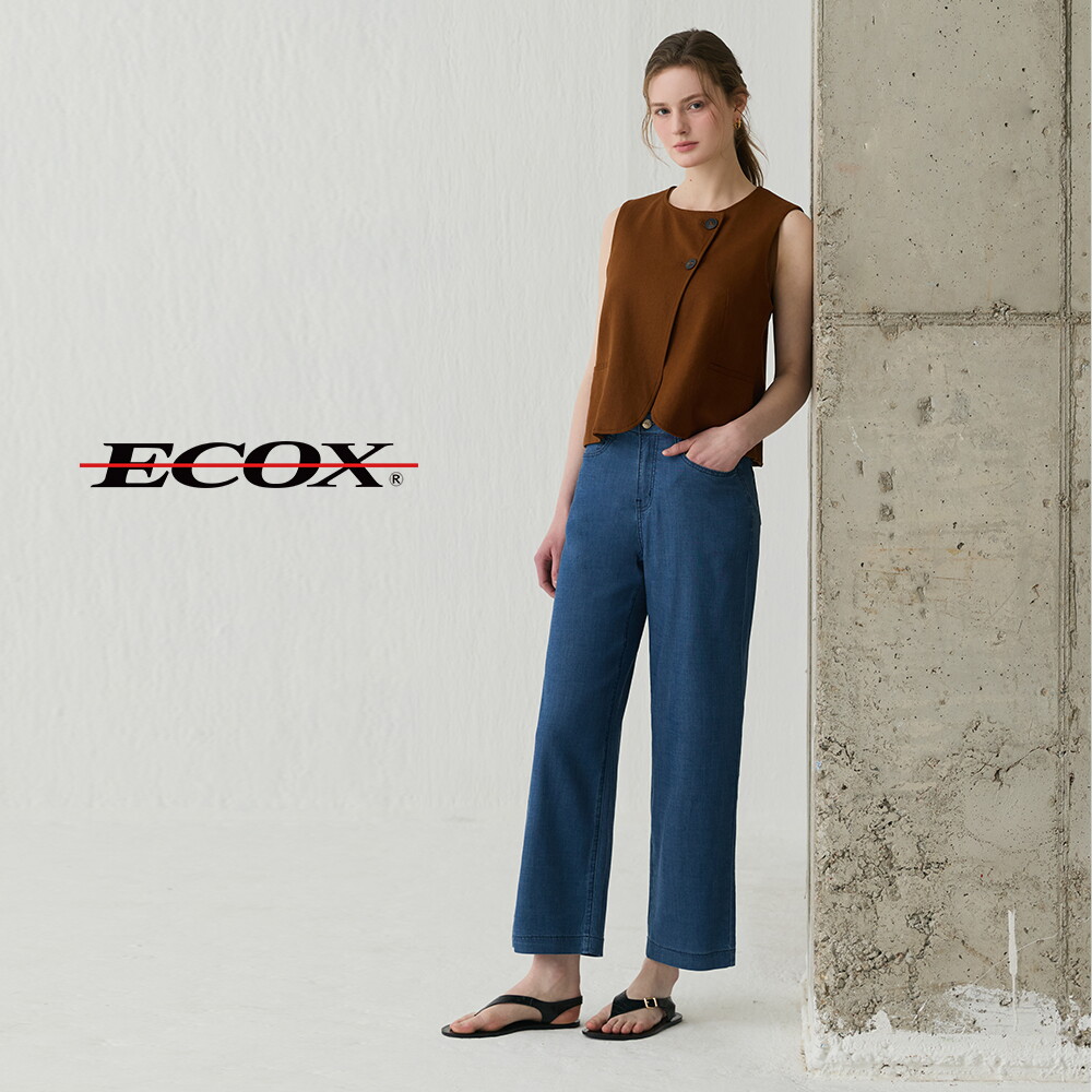 O ECOX 에콕스 26SS 여성 썸머 리오셀 블렌디드 데님팬츠 3종 2