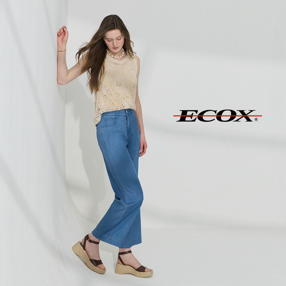 O ECOX 에콕스 26SS 여성 썸머 리오셀 블렌디드 데님팬츠 3종 4