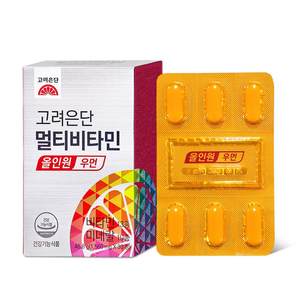 [선택2]멀티비타민 올인원 우먼 30정 6박스+쇼핑백 2장 2