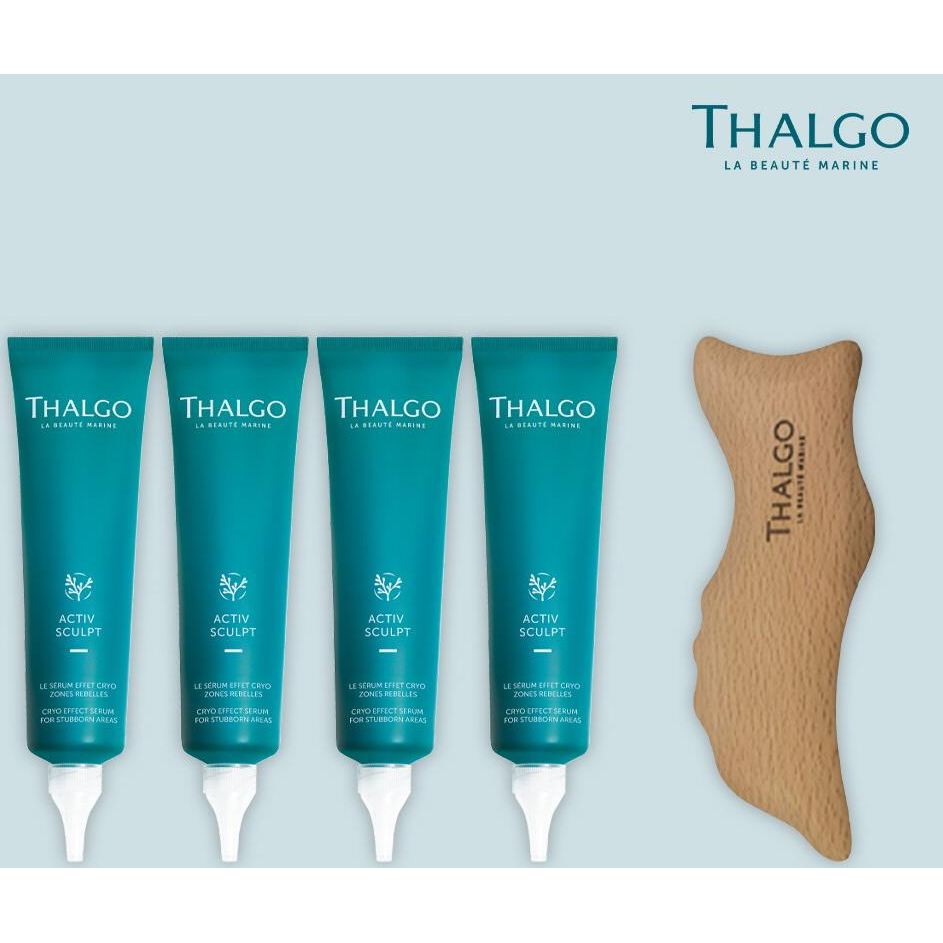 ★최초공개/단한번★[영스단독패키지] 딸고 크라이오 바디슬리밍 150ml 4통 + 바디 전용 괄사 1개