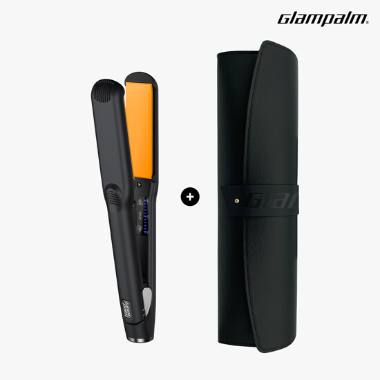 글램팜 GP313 플랫고데기+블랙파우치