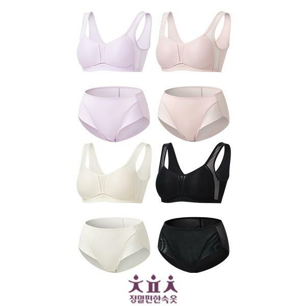 [삼성카드5%할인]정말편한속옷 인견브라팬티 4세트