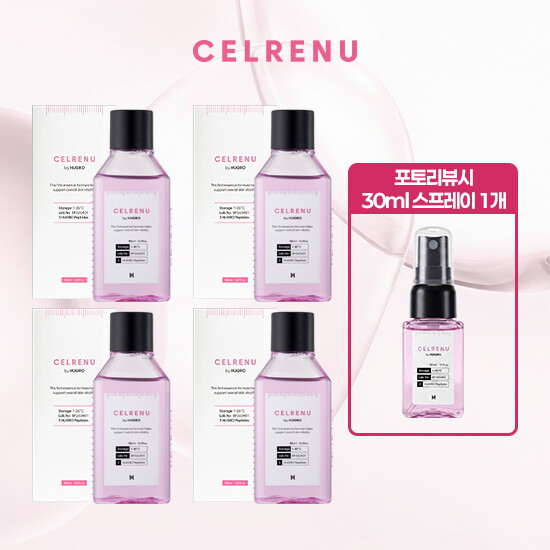 [조윤주패키지] 리얼테인 셀리뉴 퍼스트 에센스 180ml * 4통 + (포토리뷰시) 셀리뉴 스프레이 30ml 증정