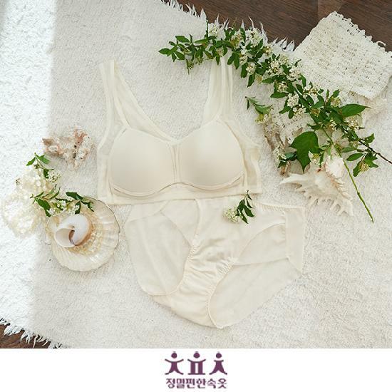 [삼성카드5%할인]정말편한속옷 인견브라팬티 4세트 4