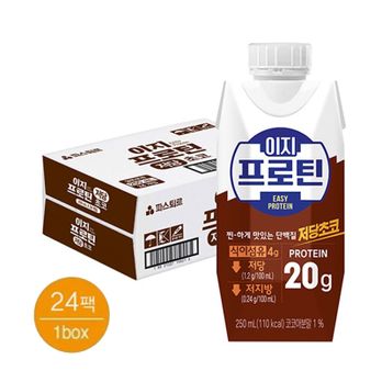 파스퇴르 이지프로틴 저당초코 250ml 24팩