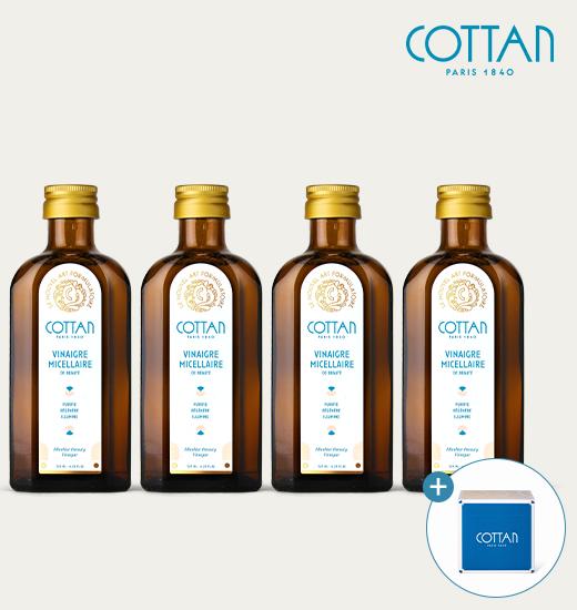 미셀라 뷰티 비니거 125ml 4병+프리미엄 코튼패드 1박스(100매)