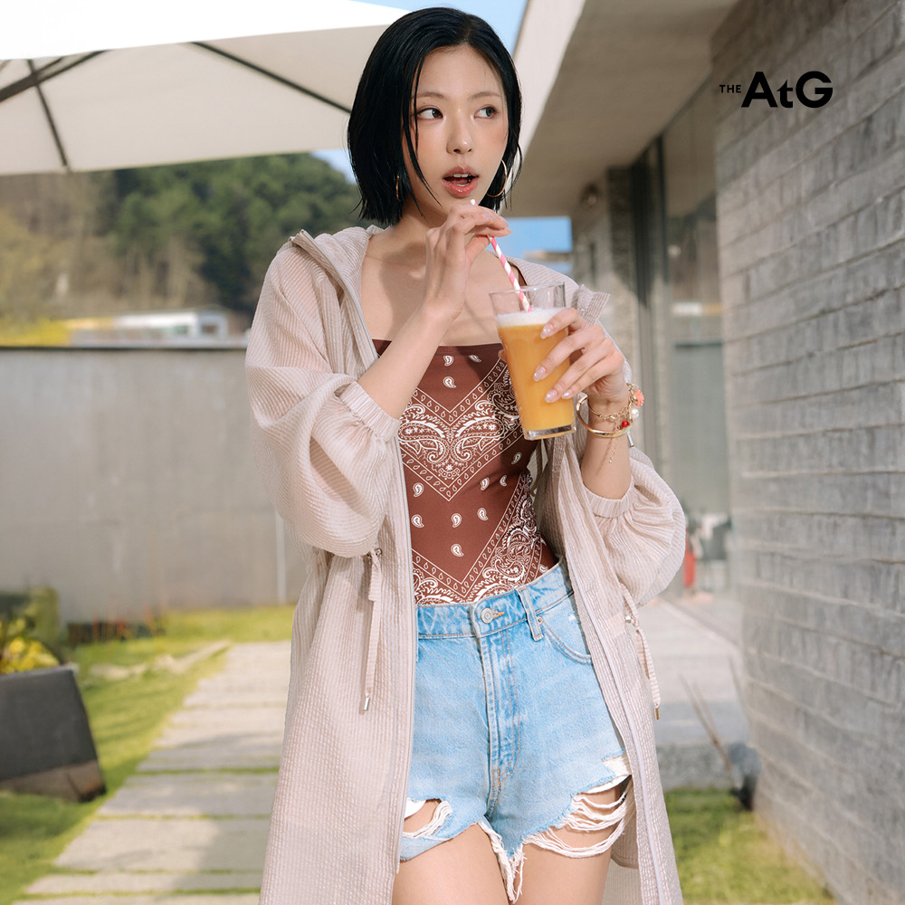 X데이즈데이즈 [론칭기념앱1만] 26SS 시어 롱 후드 로브 4