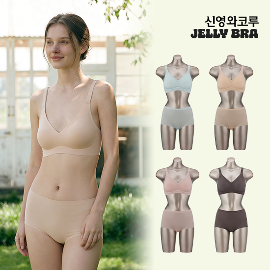 핫썸머 젤리브라 젤리와이어 끈형 4세트