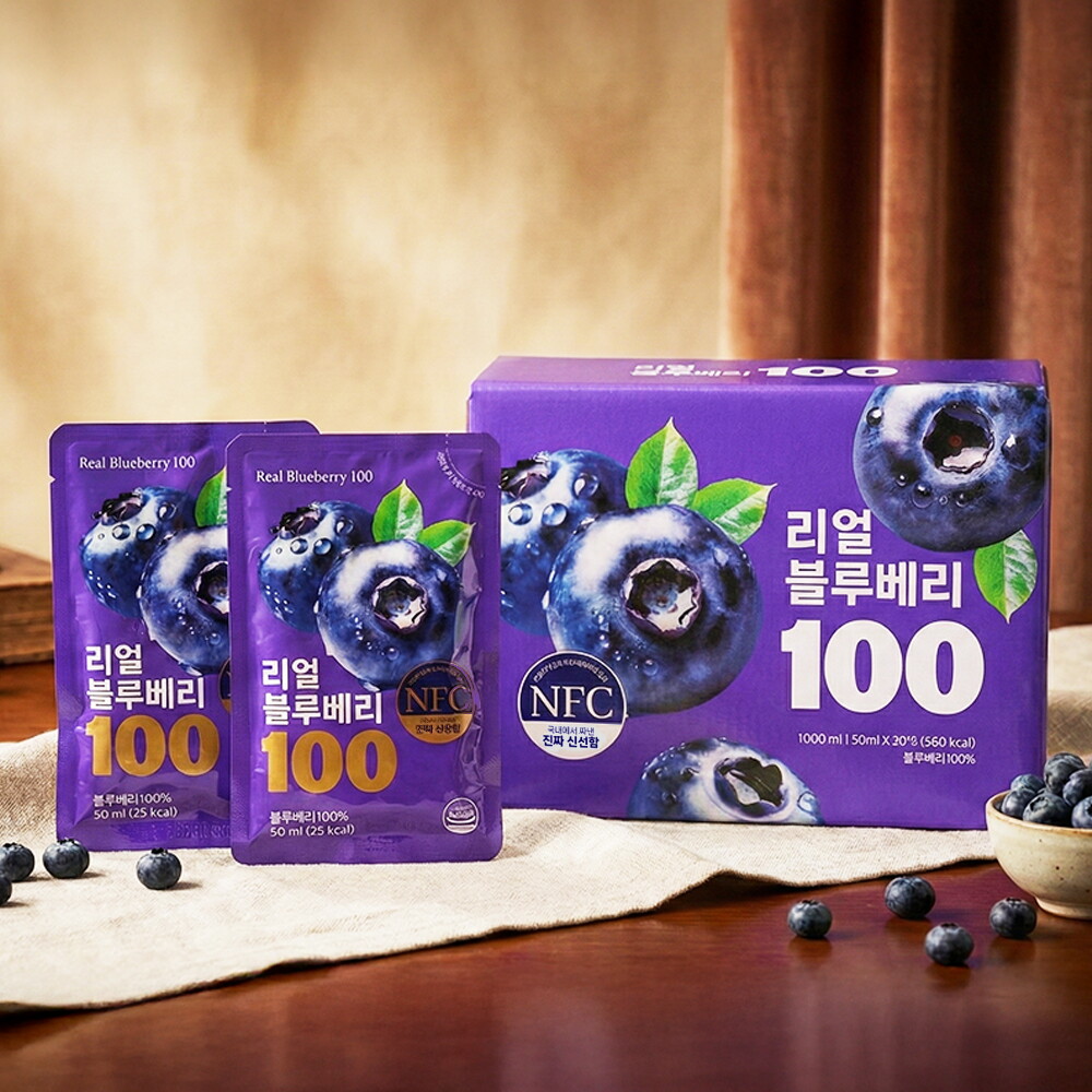[방송에서만 한박스 더!]♡리얼블루베리100 4박스(50ml x 20포 x4박스) 2