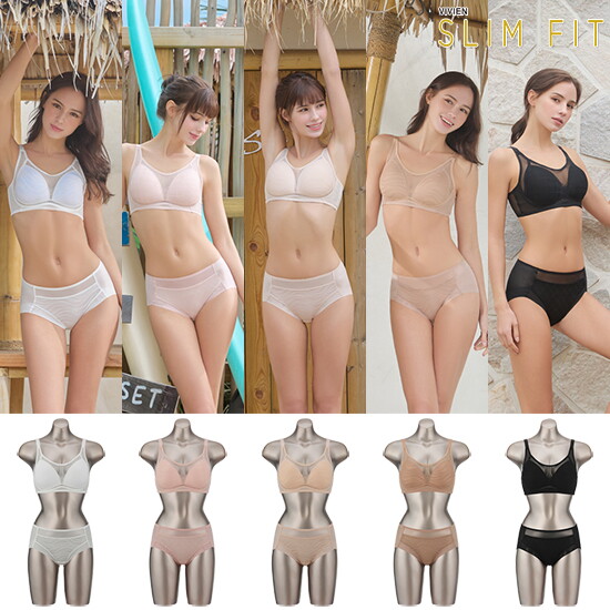 26SS 비비안 SLIMFIT 썸머 누디 브라팬티 5세트