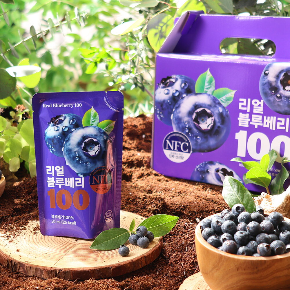 [방송에서만 한박스 더!]♡리얼블루베리100 4박스(50ml x 20포 x4박스) 4
