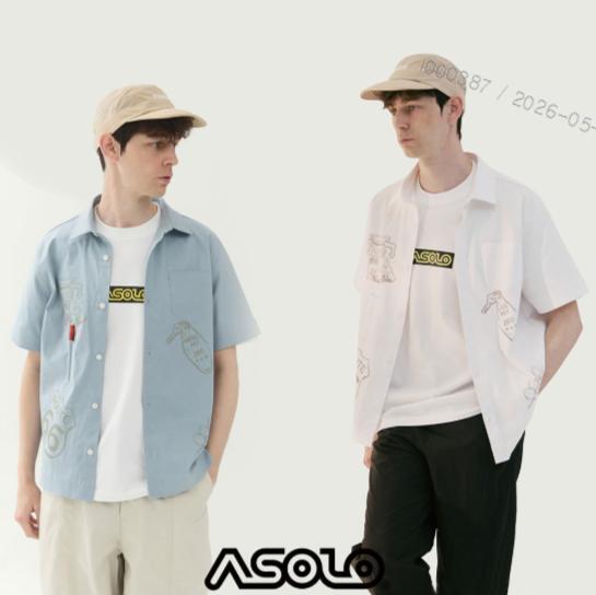 아솔로 26SS 남성 쿨 반팔셔츠 1종