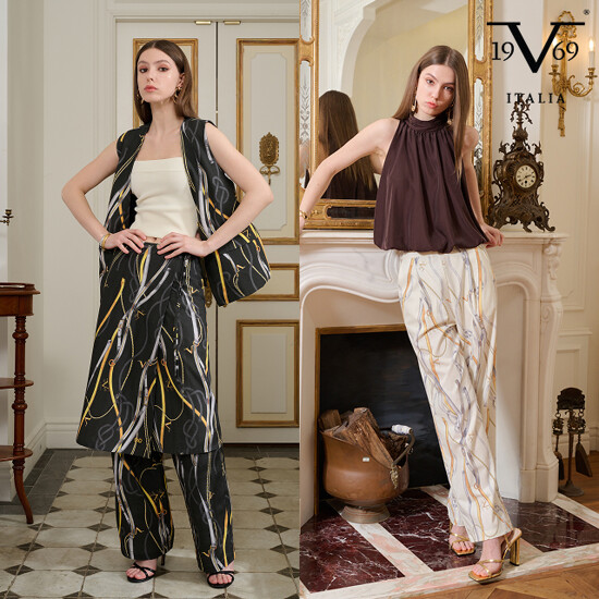 V19.69 ITALIA Classico 26SS 마테라 와이드 팬츠