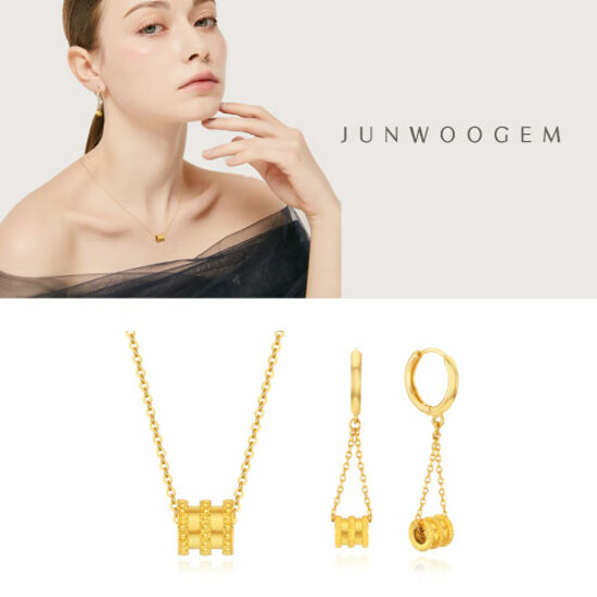 준우젬 24K+18K GOLD PIN 트리플링 SET