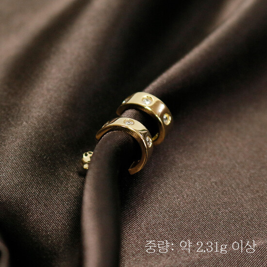 골든클레프 18K C 후프 귀걸이 3
