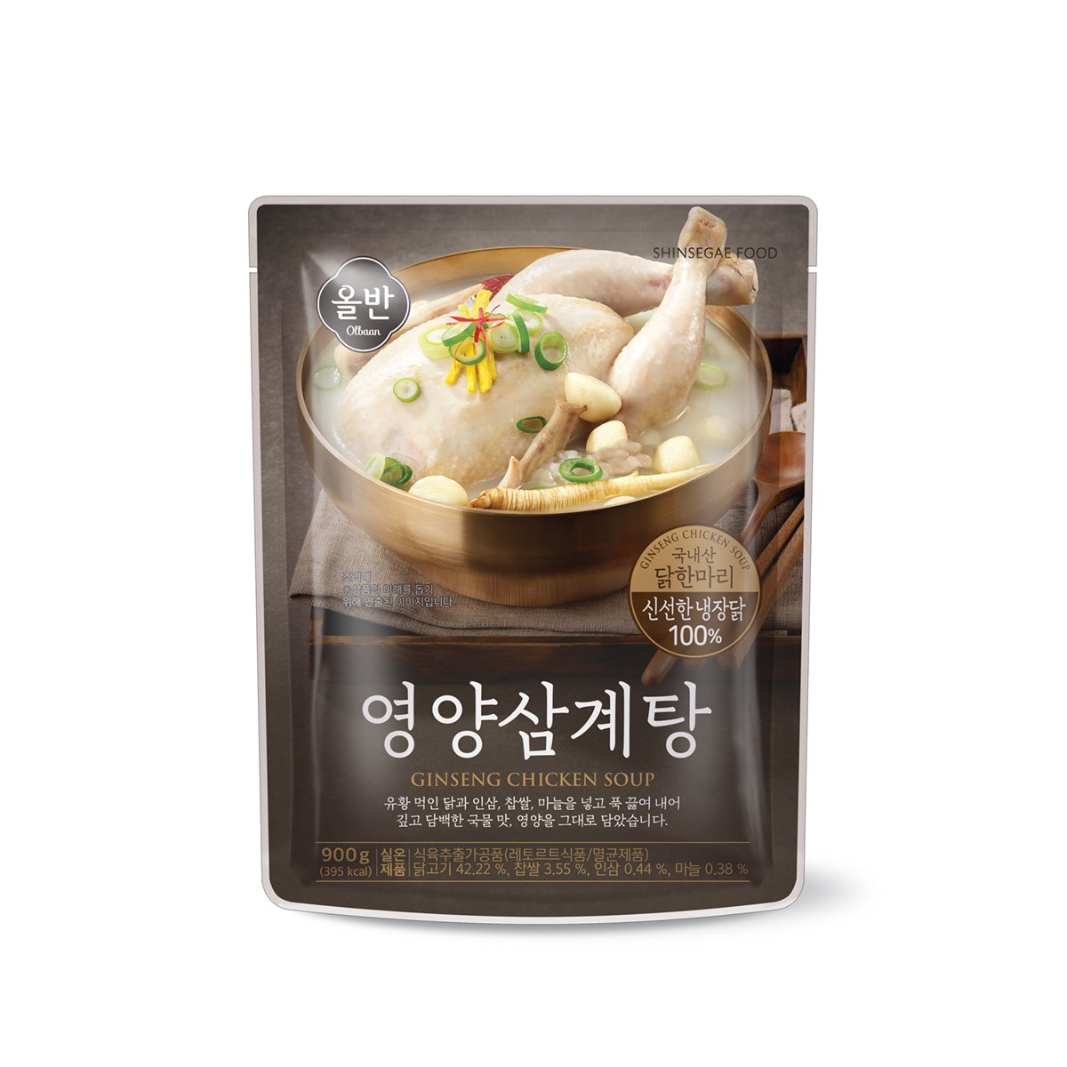 [CJ단독]올반 유황먹인 냉장닭 영양삼계탕 900g 8팩 3