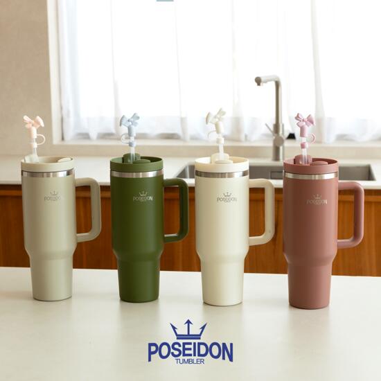 [방송에서만][포세이돈] 1.2L 대용량 텀블러 1+1구성 (빨대2P+마개2P포함) 2