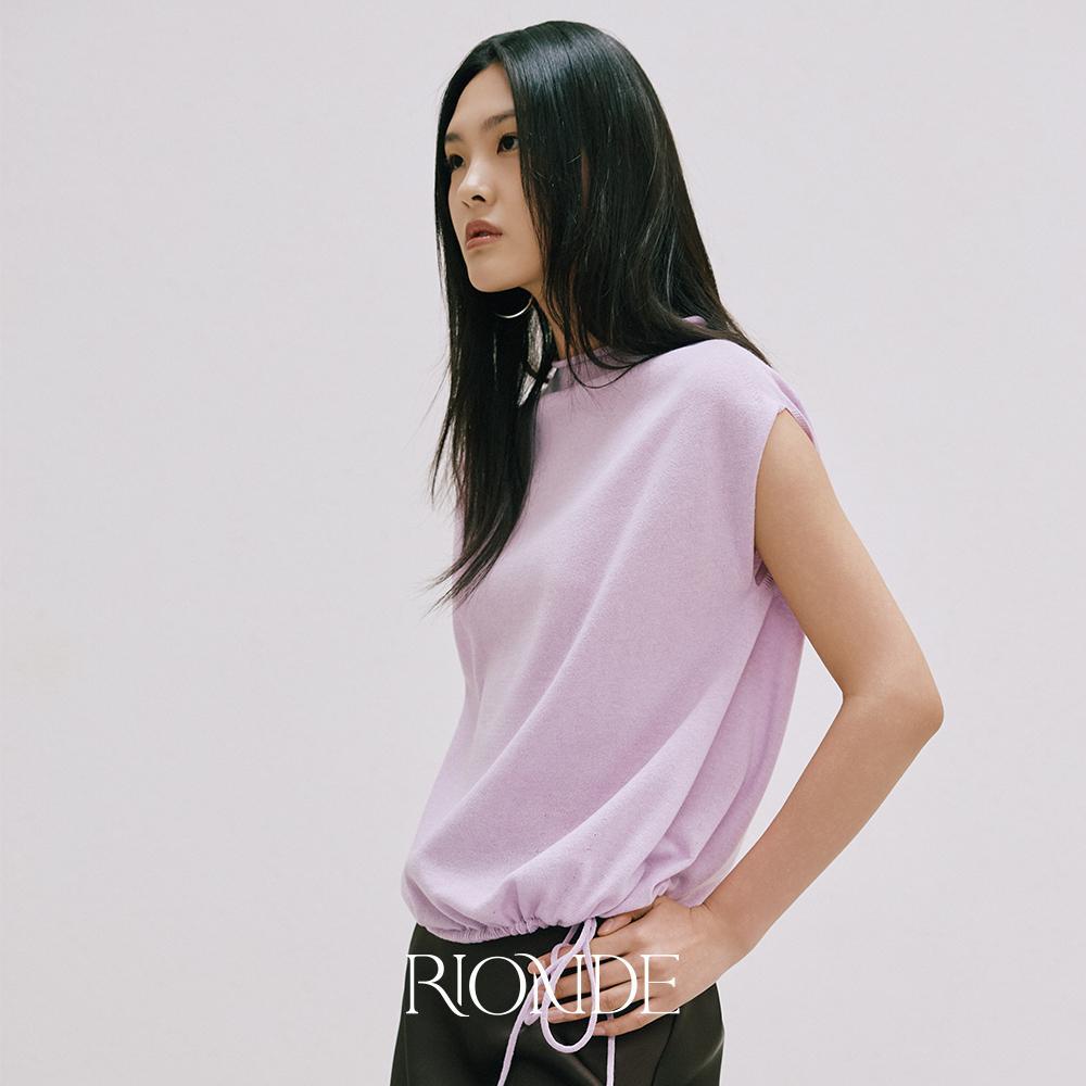 ■WHOLEGARMENT® 린넨 블렌디드 베슬 스트링탑 2종 2