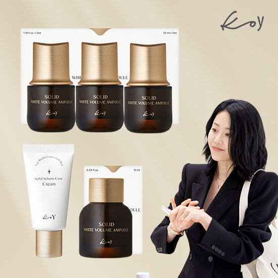 [코이][단독]단백질 화이트 크림 앰플 3개 SET + 중용량크림 + 중용량앰플